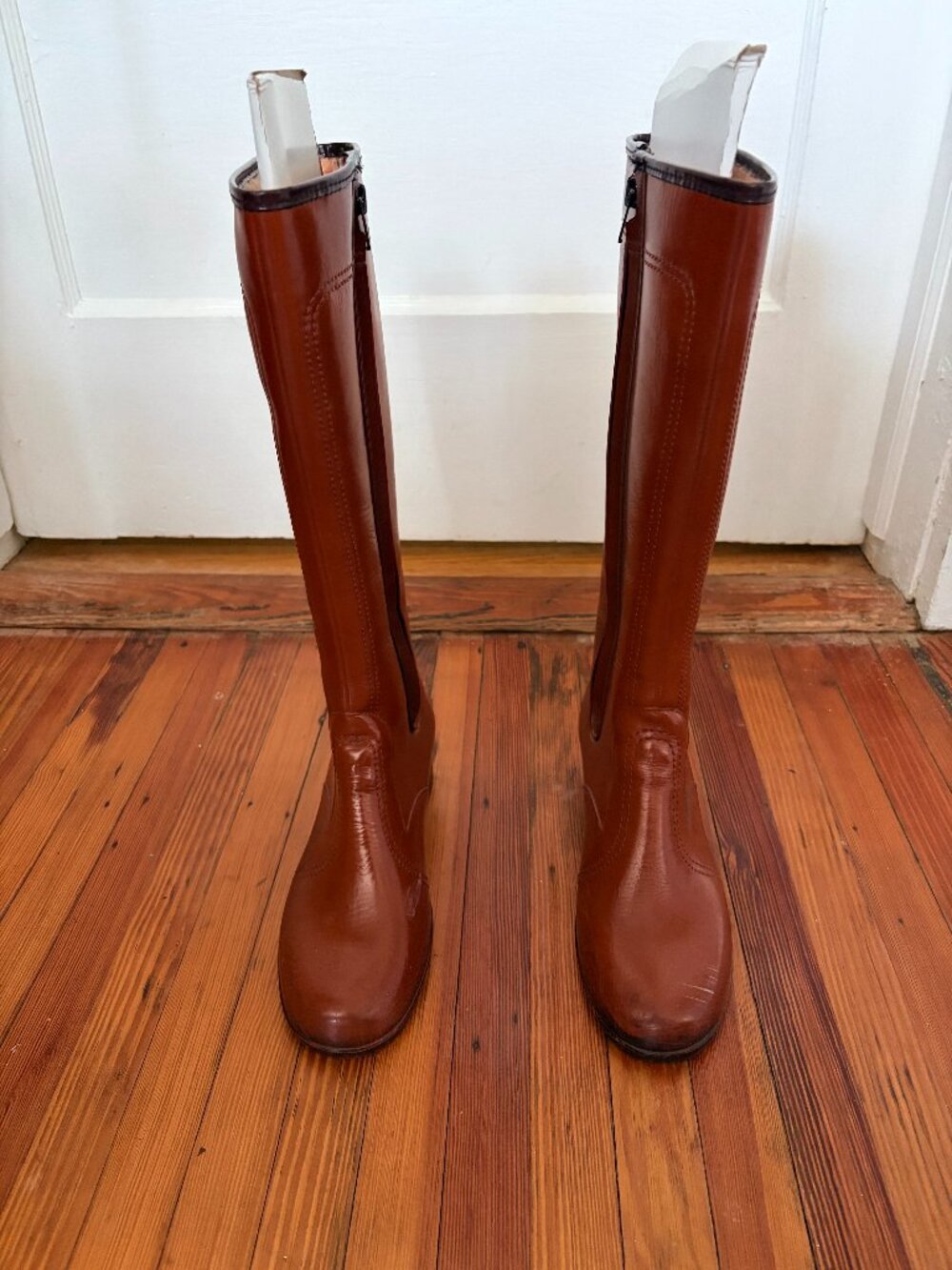 My Mom's 1960's fleece-lined knee-high vinyl boots